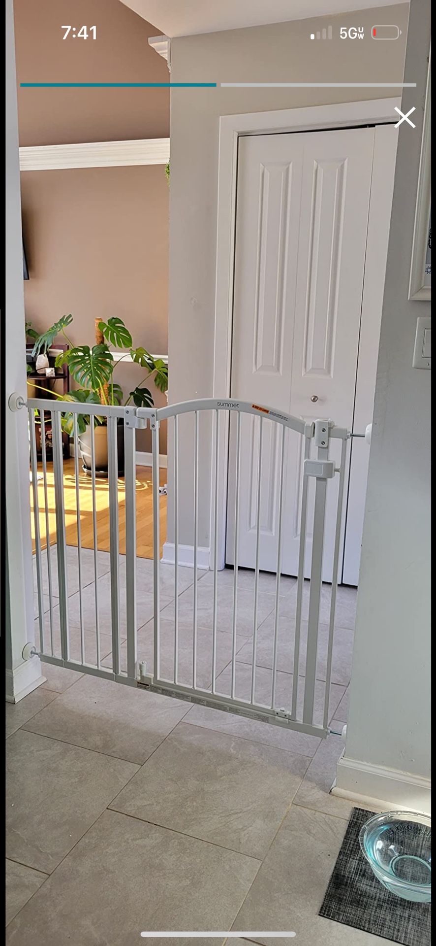 Infant Extra Tall Wide Safety Pet and Baby Gate, 53 Wide