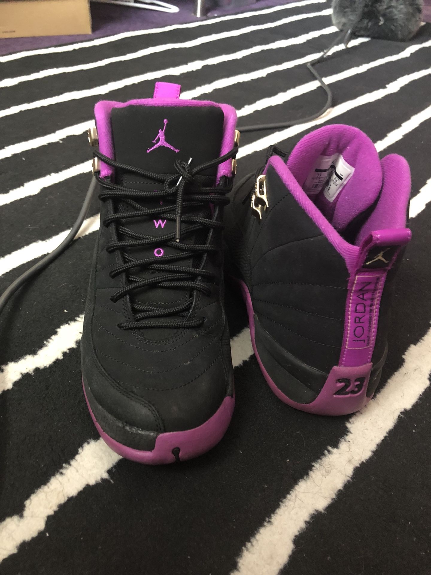 Hyper violet Jordan 12s