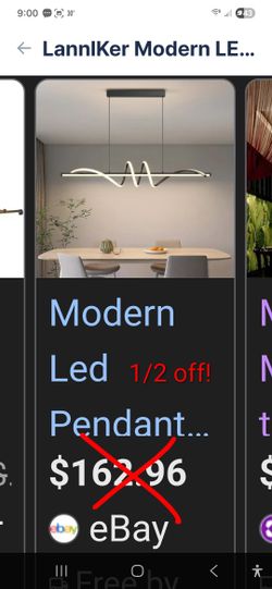 LannIker Modern LED Pendant, Dimmable