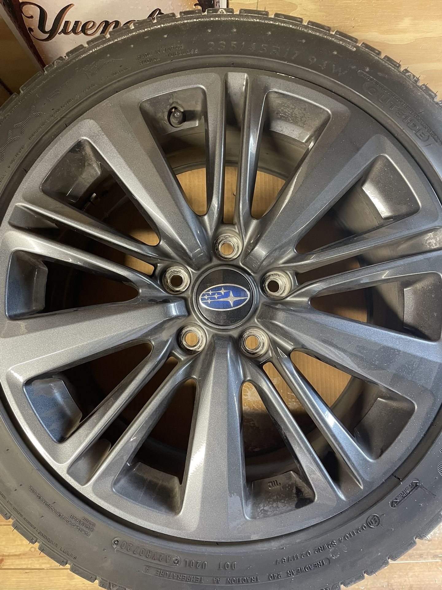 Subaru WRX Stock Wheels And Tires