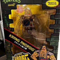 Super7 TMNT Super Cyborg Krang - Clear X-Ray Edition - Brand New