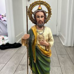 Saint Jude Standing on Money Statue