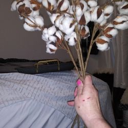 4 Cotton Stems From Michael's