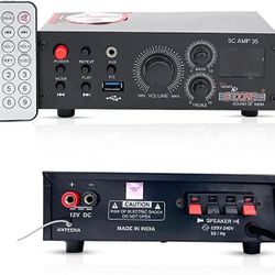 Amplifier Home Audio Receiver Amp Home Stereo System USB Input Mic Aux Mini Amplifier for Speakers Surround Sound 5 Core AMP SA35 ⭐⭐⭐⭐⭐