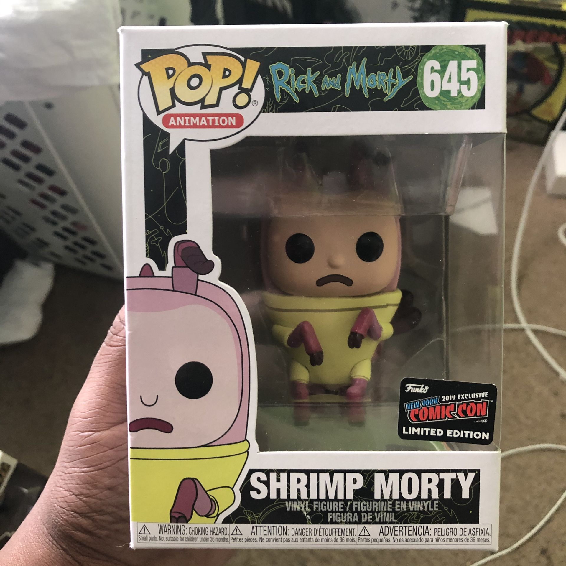 Shrimp Morty Funko pop nycc