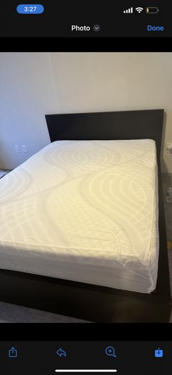 Perfect Condition Costco Mattress + Queen size ikea Bed Frame