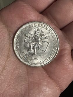 Mexican 1968 Olympic Coin