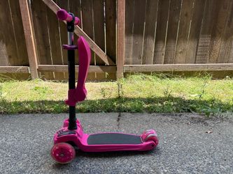 Hurley Kids Scooter - 3 Wheeled scooter with LED Lights on Wheels