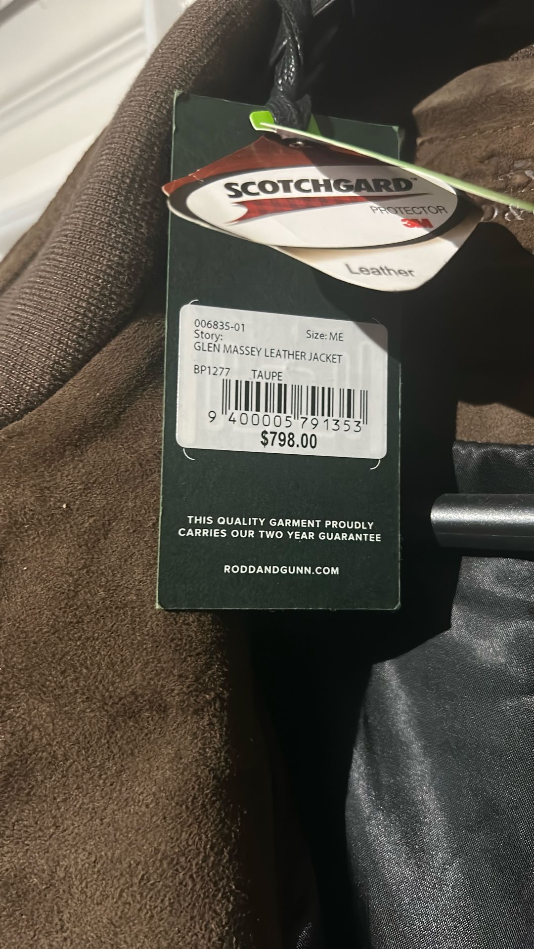 Rodd & Gunn Suede Let her Jacket Size Medium  