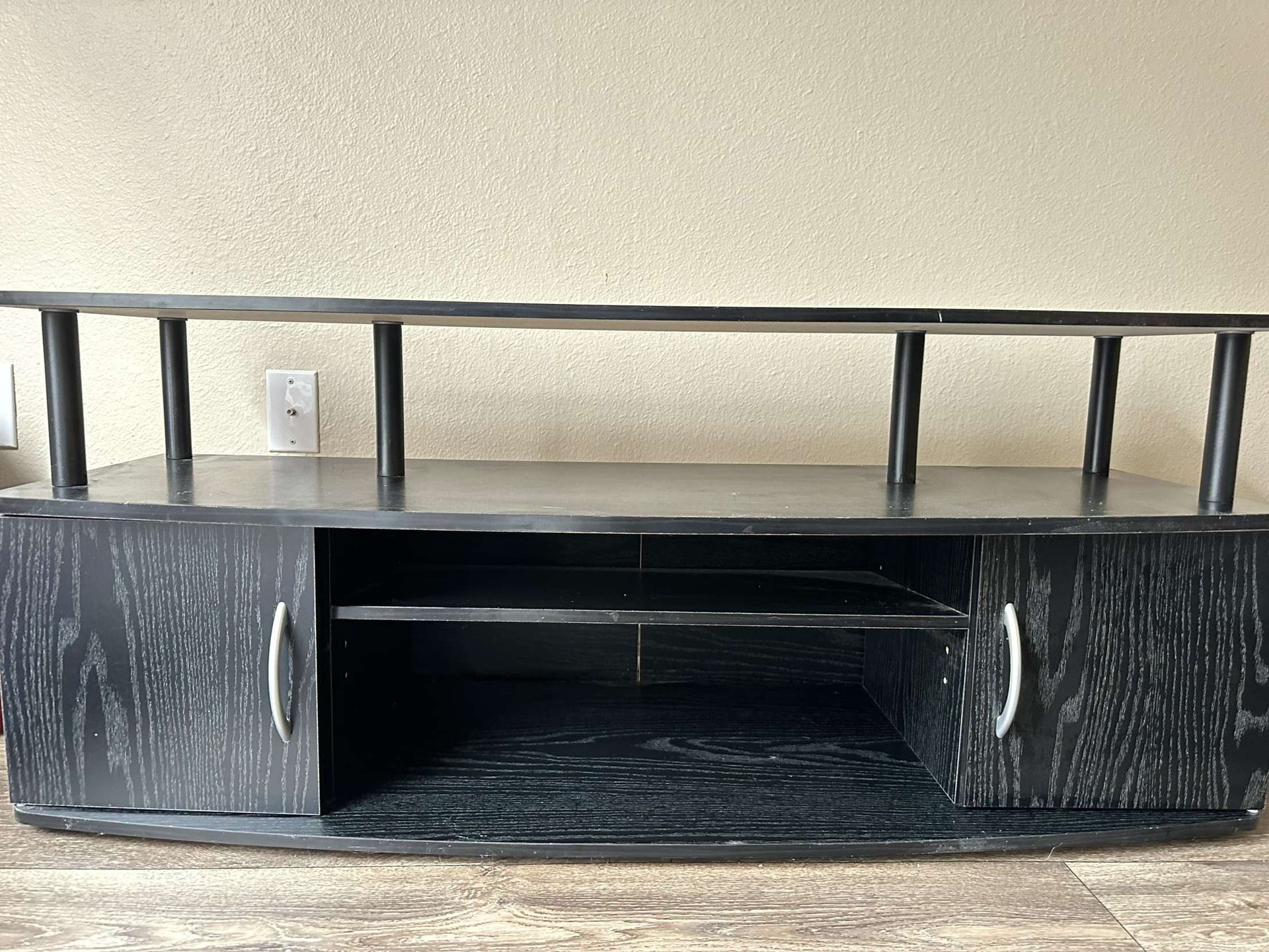 TV Stand with Shelves and Cabinets