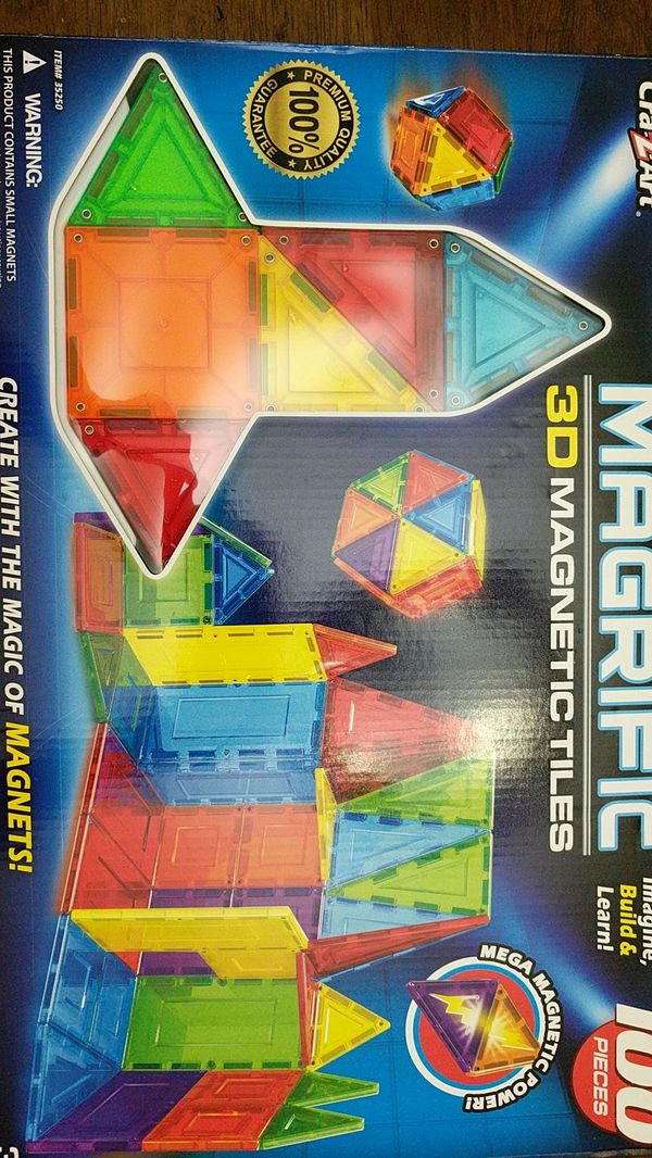 Magrific 3d Magnetic Tiles 100pc For In Summerfield Fl Offerup Magrific 3d Magnetic Tiles 100pc