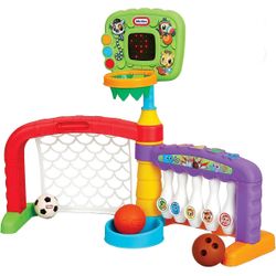 Little Tikes 3 in 1 Sports Zone - Basketball, Soccer Bowling for Toddlers