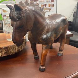 Wooden Horse Statue
