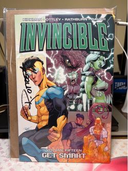 Signed Invincible Vol 15 Get Smart TPB Ryan Ottley Auto NM