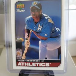 Athletics Rickey Henderson  Card