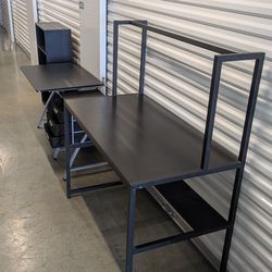 Home office furniture 2 desk and shelf. Free delivery 👍