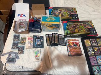 Pokemon graded cards, ungraded cards, and sealed lot.