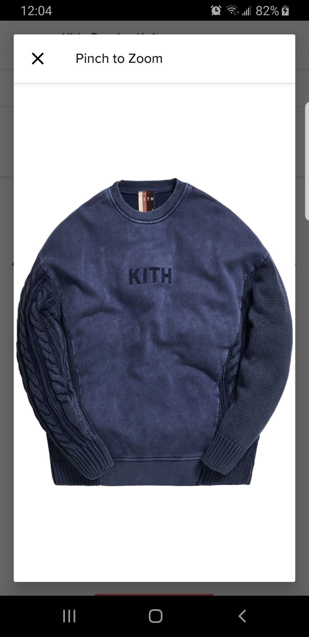 NEW Kith Combo Knit Crewneck Shark Sz XXL for Sale in