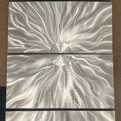 Handmade Modern Abstract Wall Decor on Metal by Orren Ellis