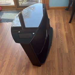 Black Glass Table 