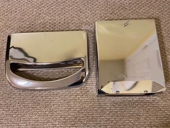 Set of two Georgia Pacific chrome bathroom fixtures