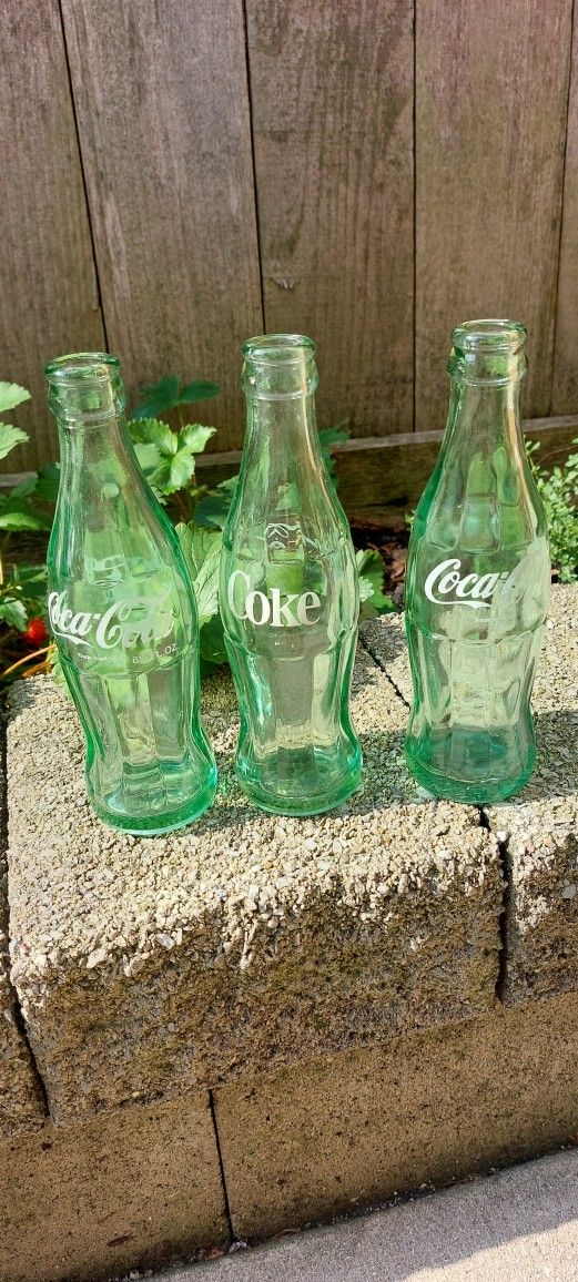 Antique Coke Bottles 6 1/2 Ounce