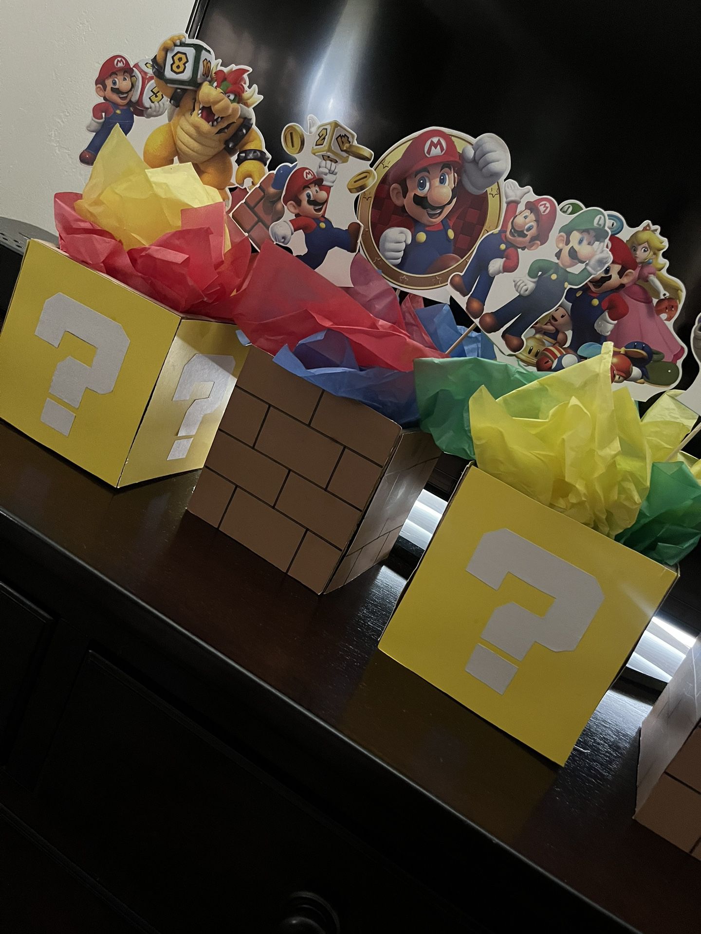 Super Mario Birthday Banner 
