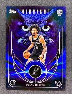 2025-26 Topps Midnight Basketball Dylan Harper Rookie RC Night Owls SSP Spurs