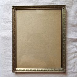 Vintage Treasure Gold Metal Frame With Kickstand And Original Glass