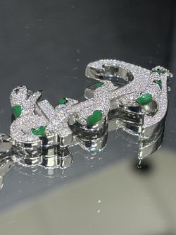 Sailor Anchor Snake Wrapped Pendant 1.71ctw Moissanite 925 Sterling Silver VVS D Color