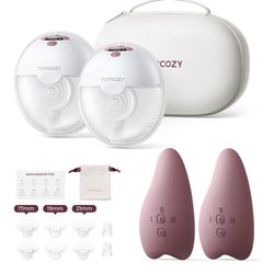Momcozy M5 Breast Pump & A1 Heated Massager Bundle, Brand New