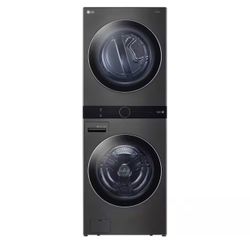 LG WashTower Stacked SMART Laundry Center 4.5 Cu.Ft. Front Load Washer & 7.4 Cu.Ft. Elect