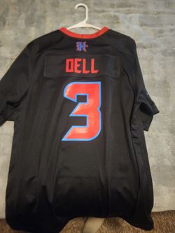 Tank Dell #3 Houston Texans Football Jersey