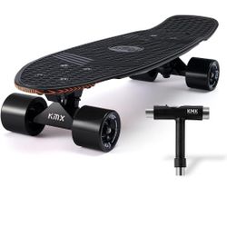 KMX Skateboard 22" By 36", Classic Mini Cruiser for Boys, Girls, Kids, Students, Adults, Teens, Complete Skateboard for Beginners and Advanced Skater