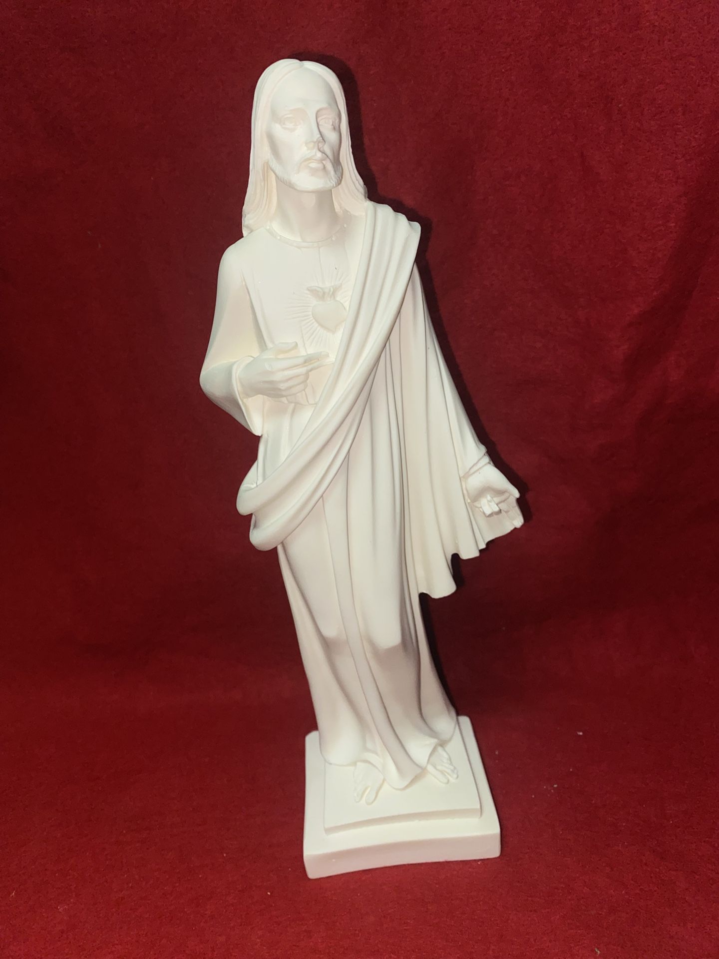 10.25 Inch Alabaster Greek Christ Figurine Imported From Greece
