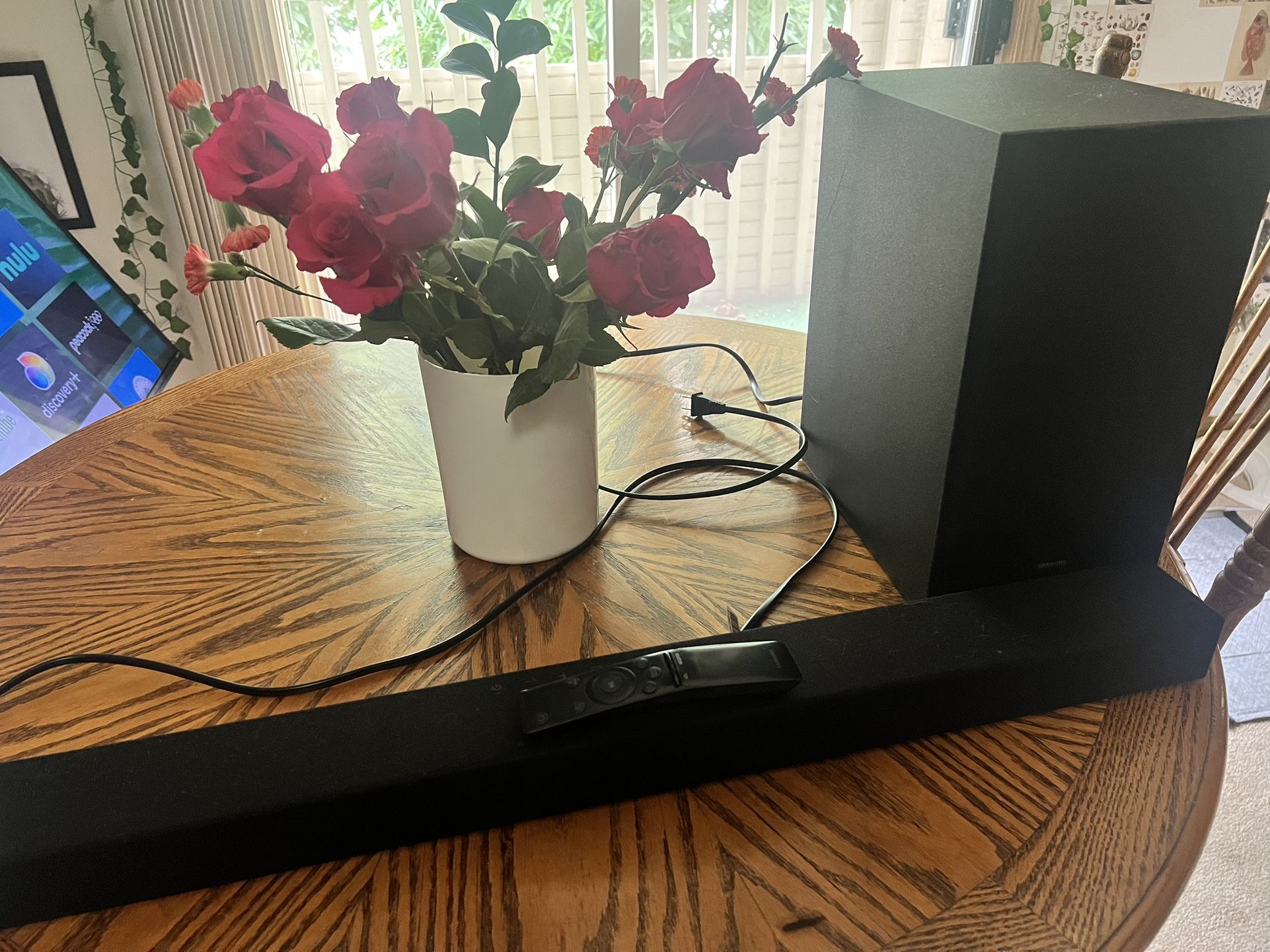 Samsung Sound Bar And Subwoofer