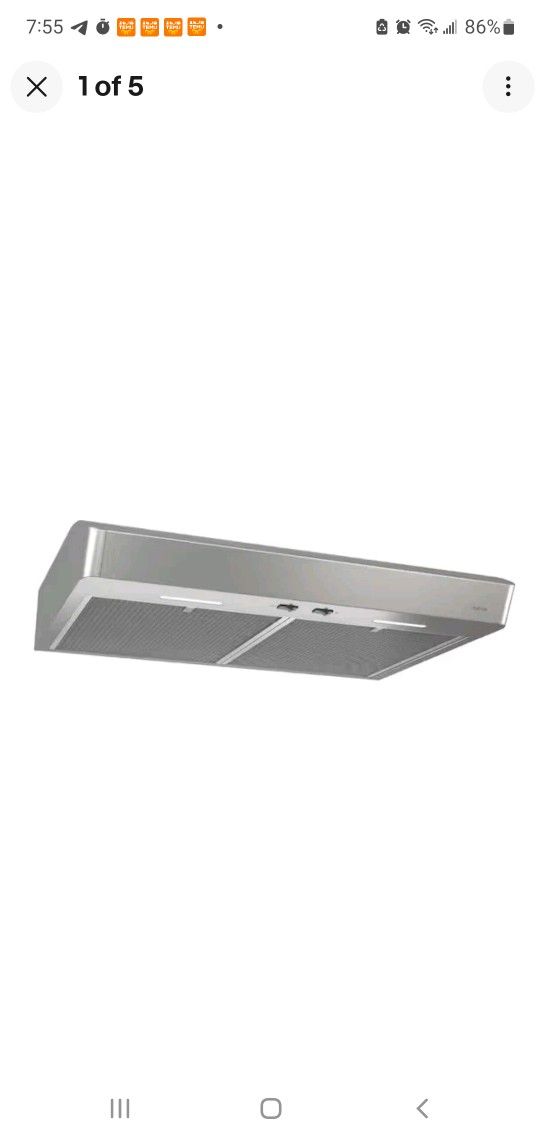 🌬️ 30” Stainless Steel Under-Cabinet Range Hood – Modern & Powerful Vent