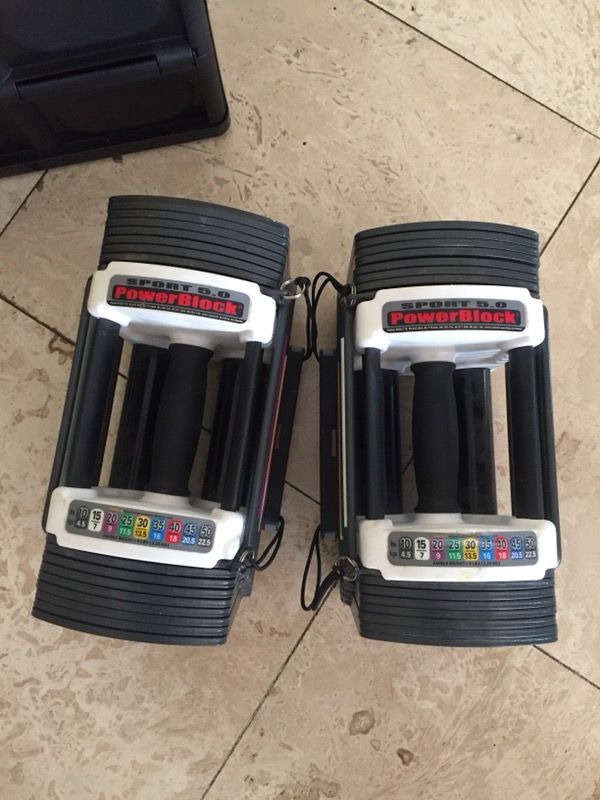 PowerBlock Sport 5.0 set of dumbbells 10-50 lbs