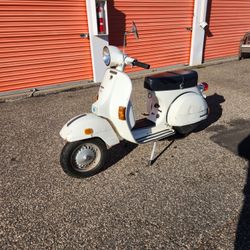 Vintage1982 Vespa P200e And 1978 Ciao Moped