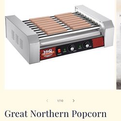 Great Northern Popcorn 9-Roller Hot Dog Machine