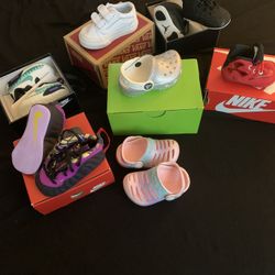 Name Brand Baby Shoe Lot (Vans, nike,crocs) 