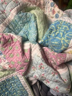 Vintage Pottery Barn Patch Work Quilt Full/queen 