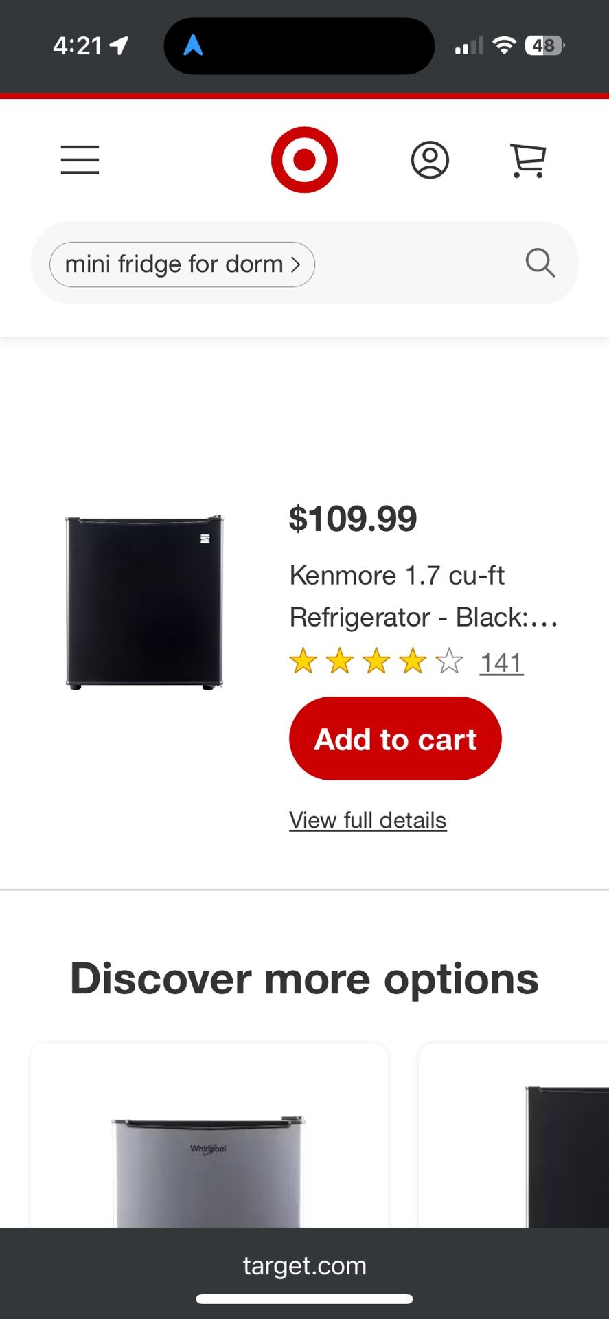 Kenmore refrigerator