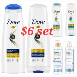 3 Sets Of Dove Shampoo // Conditioner
