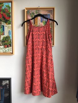 Toad & Co Salmon Tank Top Dress (with pockets!) XS