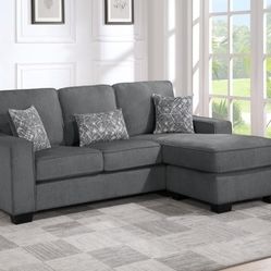 Dark Grey REVERSIBLE SECTIONAL SOFA SEPTEMBER SPECIAL 