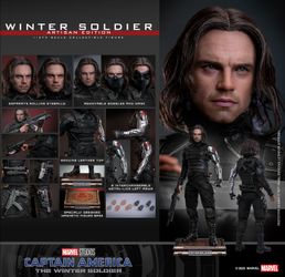 Hot Toys Marvel Captain America Winter Soldier 2.0 Artisan Edition Brand New