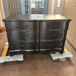 Vintage Black Dresser