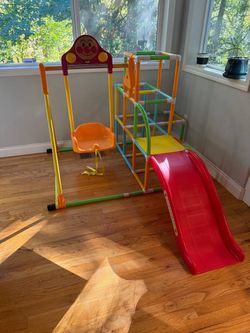 Anpanman Indoor Kids Playset with Swing and Slide