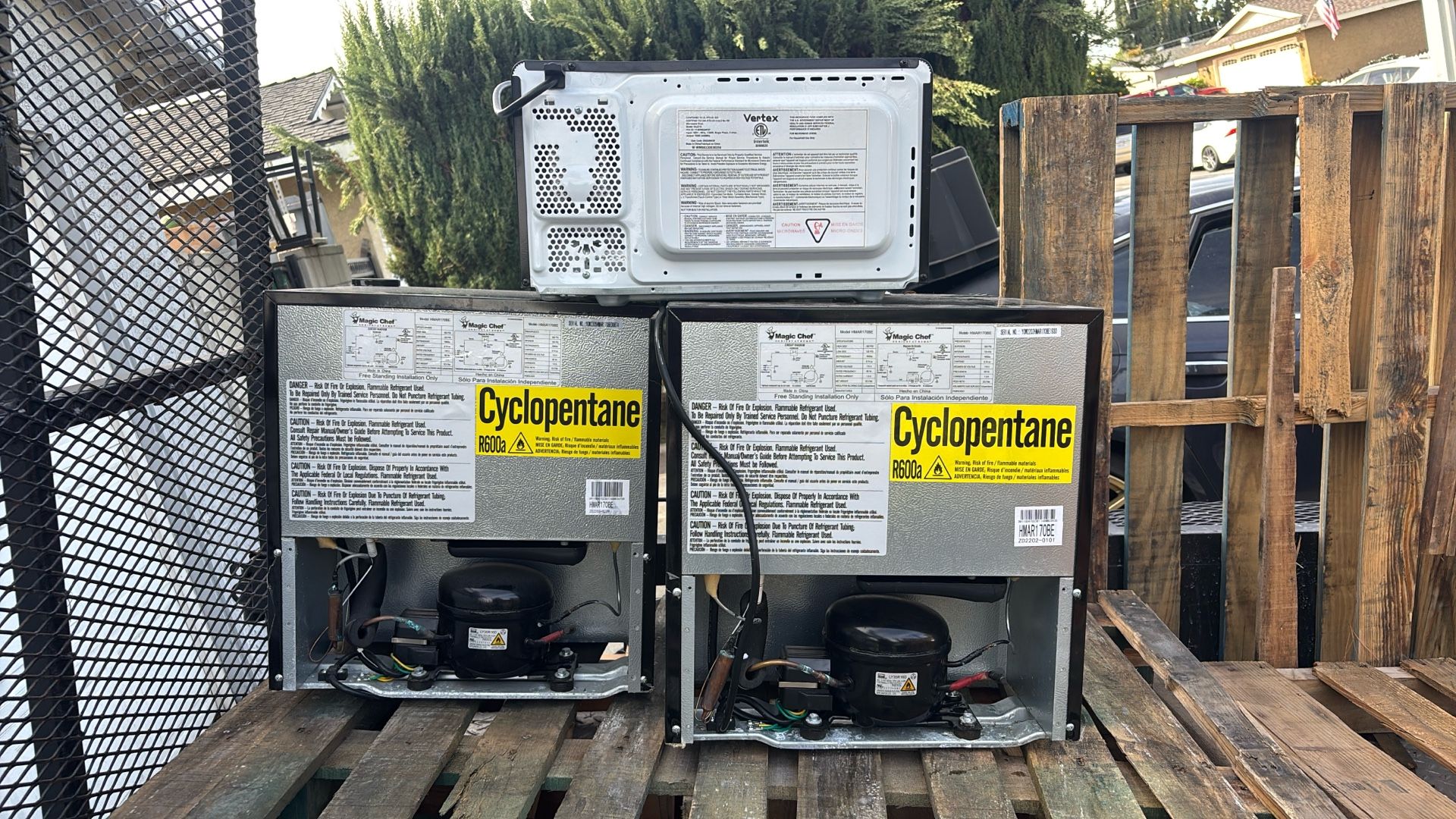 2 New Mini Fridges And A Microwave